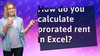 How do you calculate prorated rent in Excel [upl. by Marutani]