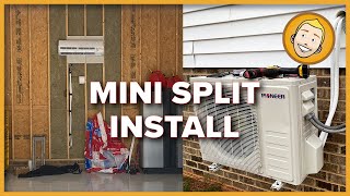 Biggest Mini Split AC Installation [upl. by Marko302]