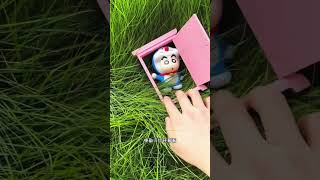 Doremon House 🏠mini wood toy wood workinghand crafts shorts [upl. by Clougher]