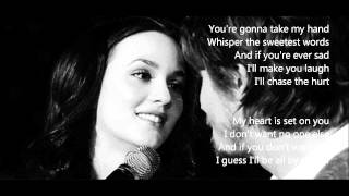 Give in to Me Leighton Meester with Garrett Hedlund EasyREAD lyrics [upl. by Nahshunn]