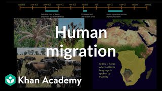 Human migration subSaharan Africa and the Pacific  World History  Khan Academy [upl. by Airamesor]