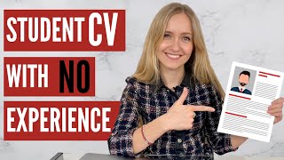 CV for Students with NO Experience FREE TEMPLATE [upl. by Dnob]