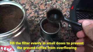 Easy Steps how to make cappuccino with Delonghi EC9 [upl. by Llehctim]