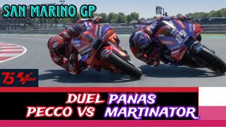 PECCO VS MARTINATOR  Duel panas pembalap terbaik SanMarinoGP [upl. by Yorel]