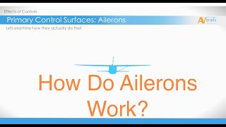 Learn to Fly  How Do Ailerons Work [upl. by Alaikim]