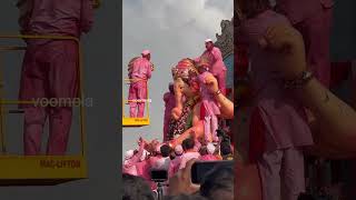 20kg gold crown Worth 15 crores goodbye to lalbaugcha Raja Ganapati visarjan scenes chowpatty [upl. by Ettenel]