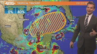 Friday 5 am Tropical Update NHC still watching Gulf for development next week [upl. by Chrisy179]