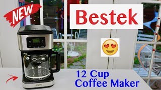 12 Cup Digital Programable Coffee Maker  Review 🌺 [upl. by Yekcaj]