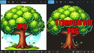 How to Convert JPG to Transparent PNG for Free [upl. by Airamat]