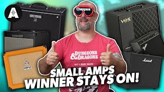 Affordable Guitar Amp Blindfold Shootout  Winner Stays On [upl. by Gearalt18]