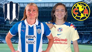 Monterrey vs América en vivo Ver Partido Rayadas vs América Femenil Final Vuelta Liga MX hoy [upl. by Cj]