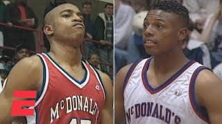 Vince Carter beats Paul Pierce in the 1995 McDonald’s AllAmerican Dunk Contest  ESPN Archive [upl. by Sergent]