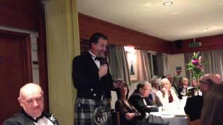 Toast to the Lassies by Ian Watters at the Burns Night 2013MOV [upl. by Kho633]