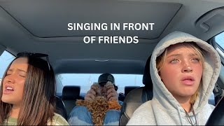 Singing in front of friends and family priceless reactions [upl. by Aitahs171]