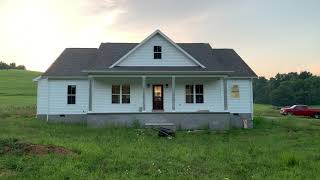 New home build update Front porch posts cabinets lights [upl. by Yanahc]