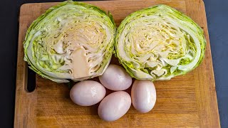 Cabbage with Eggs Tastier than Meat❗ Simple Healthy Breakfast ideas Cheap amp Tasty recipe [upl. by Effie]