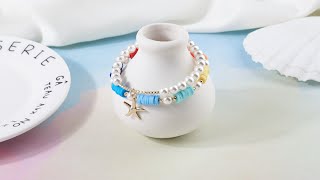 Jewelry Making Tutorial Pearl Bracelet amp Heishi Bead Bracelet  Kissitty Jewelry [upl. by Nylhsa]