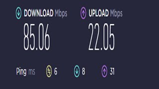 TÜRKNET 85 MBPS İNTERNET HIZ TESTİ  20 MBPS UPLOAD [upl. by Staford]