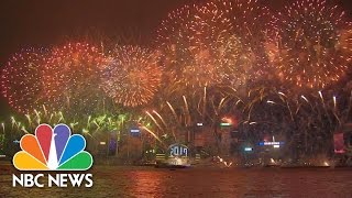 New Year Celebrations Around the World in 2 Minutes  NBC News [upl. by Ainos757]