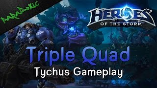 Heroes of the Storm Gameplay German  Tychus  Triple Quad Kill  Lets Play Heroes of the Storm [upl. by Rebeca709]