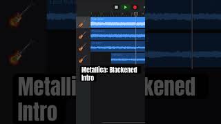 Metallica Blackened Intro Cover Reversed metallica guitar [upl. by Deehan]