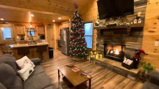 Christmas Time at the Cabin in Ellijay GA in Coosawattee River Resort on the top of Eagle mountain [upl. by Leddy]