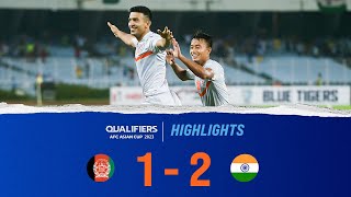 Afghanistan 12 India  AFC Asian Cup 2023 Qualifiers Final Round  Highlights [upl. by Aiza]