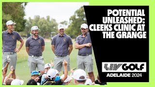 Potential Unleashed Cleeks Clinic At The Grange  LIV Golf Adelaide [upl. by Yamauchi977]