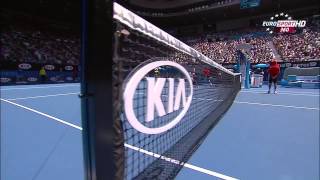 Bouchard Vs Li Na Final Australian Open 2014 1 SetFirst Set 720 HD [upl. by Ahsemat]