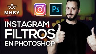 Filtros INSTAGRAM en PHOTOSHOP ¡❌Sin Plugins 👍 EN 2 PASOS [upl. by Micki]