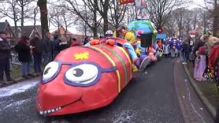 Carnavalsoptocht TerApel van de Carnavalsvereniging de kloosterwiekers 2018 Sony HXRMC2500 [upl. by Marsiella]