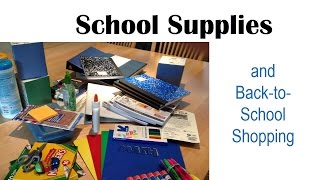 School Supplies  US Culture amp Vocabulary BacktoSchool Shopping [upl. by Brahear]