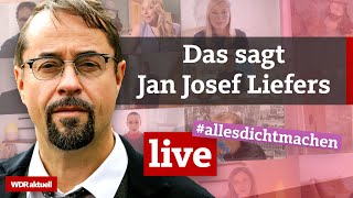 Nach heftiger Kritik Jan Josef Liefers äußert sich zu allesdichtmachen  WDR Aktuelle Stunde [upl. by Otokam]