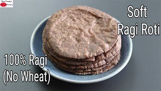 Ragi Roti Recipe  How To Make Soft Ragi Roti  Easy Finger Millet Chapathi  Skinny Recipes [upl. by Weston643]