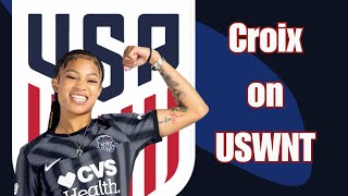 Croix Bethune Talks Being Named USWNT Olympic Alternate Spirits New Coach and more [upl. by Tatia]