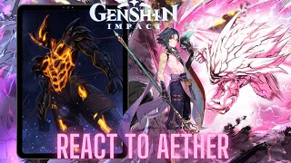 Genshin impact react to Aether as garou  Gacha life 2  New traveler  one punch man saitama [upl. by Jaclyn242]