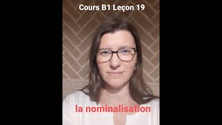 JKL  Cours B1 Leçon 19  La nominalisation [upl. by Jenine]