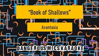 Book of Shallows  Avantasia Karaoke Instrumental [upl. by Hummel]