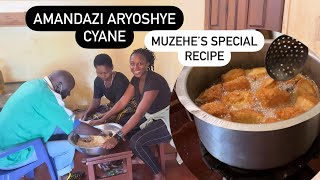 Guteka amandazi aryoshye with my father inlaw special recipe [upl. by Oisor44]