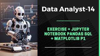 Data Analyst14  Exercise  Jupyter Notebook Pandas Sql  Matplotlib P1 [upl. by Lotsirb]