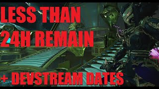 WARFRAME NEWS THE FINAL DAY  2 Devstreams Announced  Whispers In The Wall [upl. by Aid]