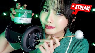 【ASMR】高音質でぐっすり寝れる💤極上耳エステ🥱👂3h囁き耳かき耳マッサージ＆タッピングアロエジェルNIVEAクリームハサミスクイーズ [upl. by Tuppeny]