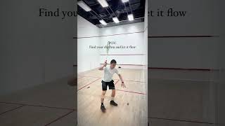 Find your squash rhythm and let it flow squash squashcoaching squashlife 壁球 壁球教練 [upl. by Bonny]