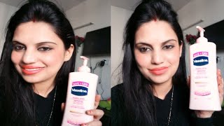 Vaseline healthy white body lotionReview  Demo in hindi [upl. by Nylyram]