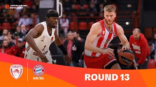 Olympiacos PiraeusFC Bayern Munich  Round 13 Highlights  202324 Turkish Airlines EuroLeague [upl. by Verdha]