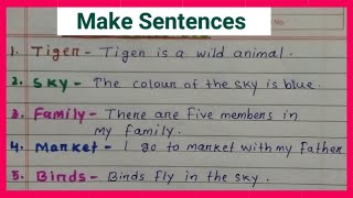 Make Sentences  make Sentences in English  how to make Sentences  makesentences [upl. by Sorenson767]