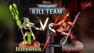 WARHAMMER 40K Kill Team  HIEROTEK CIRCLE VS LEGIONARY [upl. by Phelps]