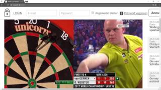 Dart WM 2017 Van Gerwen vs D Webster [upl. by Ecyar610]