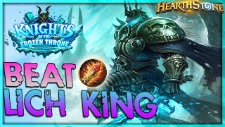 How to beat THE LICH KING Mage  Solo Adventure 🌟 HEARTHSTONE  Frozen Throne Legend [upl. by Anahoj]