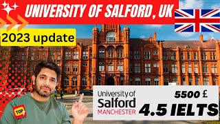 University of Salford Manchester  Study Abroad 2023  Admission to Salford University UK [upl. by Malanie289]